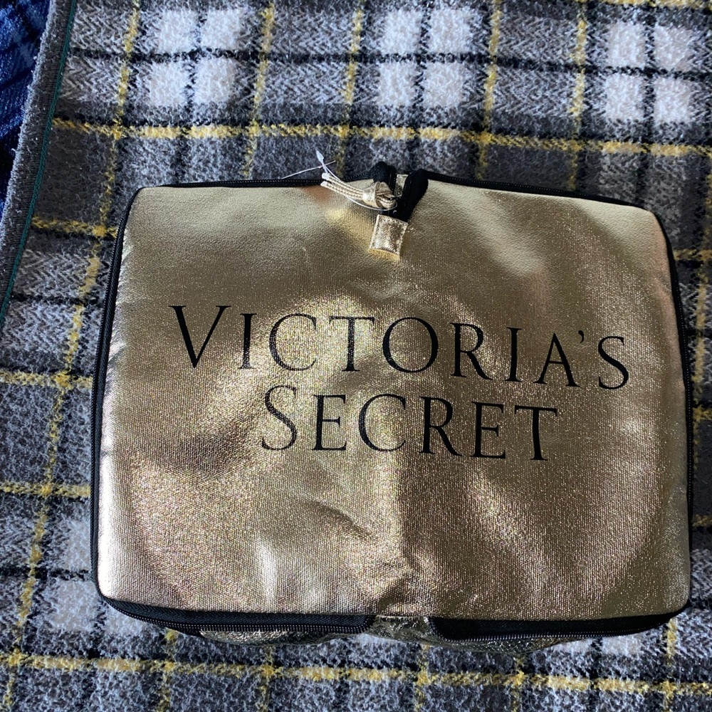 Victoria’s Secret Gold/Black Convertible Tote/Travel Bag